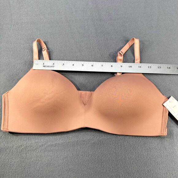 Auden Women's Size 38C Nursing Bra Lightly Lined Wireless 2 Way Straps Mauve New - Picture 7 of 14